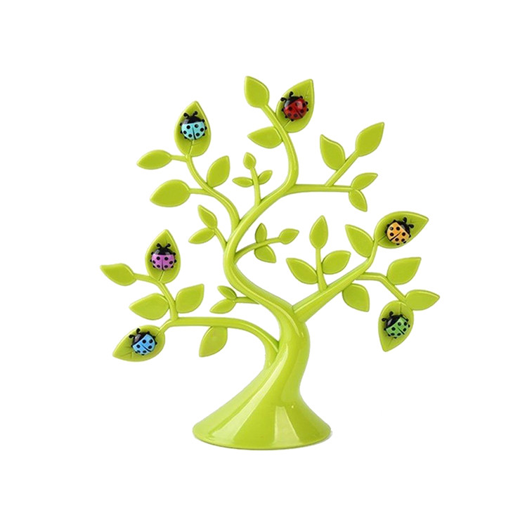 HAC1518 Tree-shape Photo Frame with 6 Colorful Ladybug Fridge Magnet