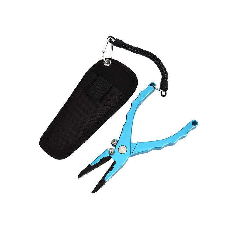 SUC1439 Aluminum Fishing Pliers with Sheath and Lanyard