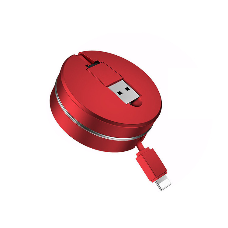 ELC1302 Macaroon-shaped Retractable Charging Cable