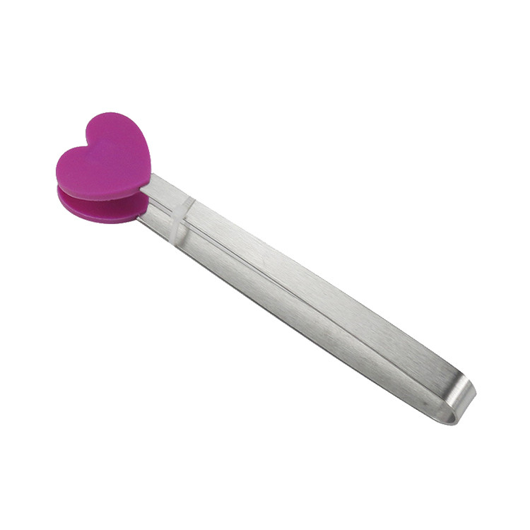 HAC1529 Heart-shape Silicone Food Tongs