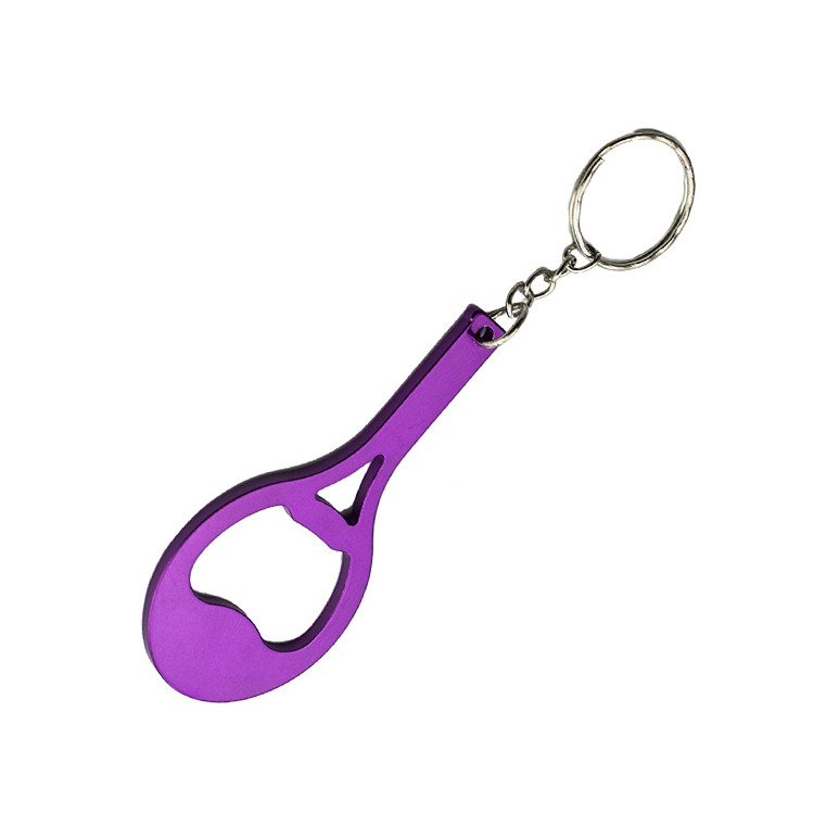 HAO1312 Tennis Racket Bottle Opener Keychain