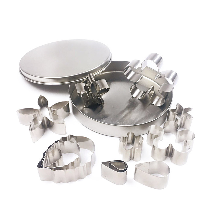 HAC1612 Flower & Leaf Shaped Cookie Cutter Set, 12 Pcs