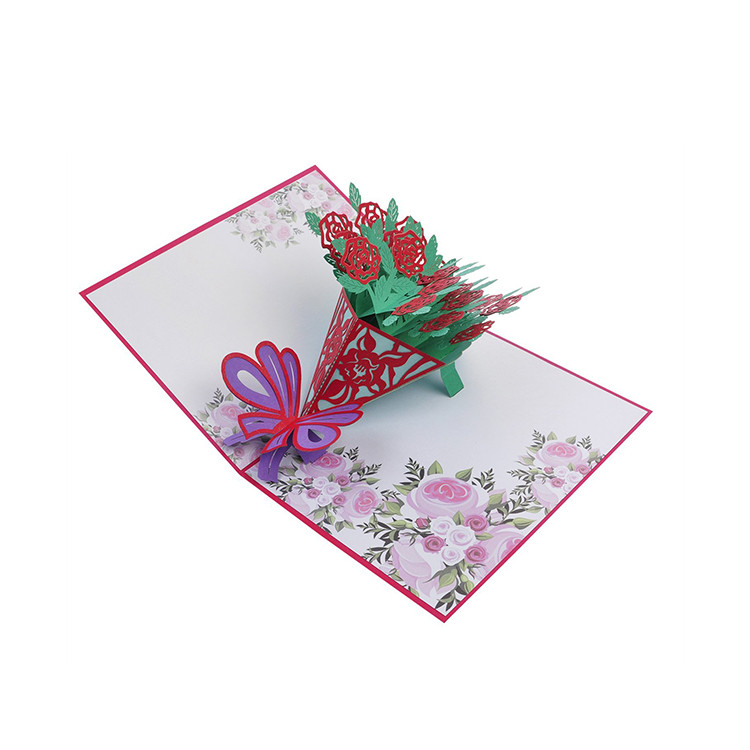 BWN1204 Pop-up 3D Greeting Invitation Card