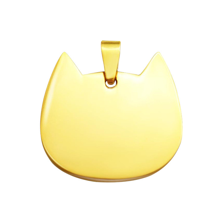 HAP1333 Metal Cat Shape Pet Tag
