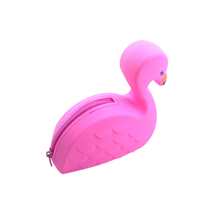HAW1322 Cute Flamingo-shaped Coin Earphone Bag