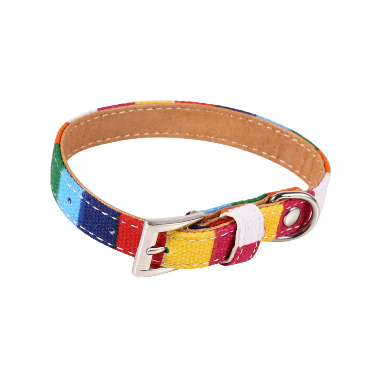 HAP1348 Rainbow Color Pet Puppy Collar