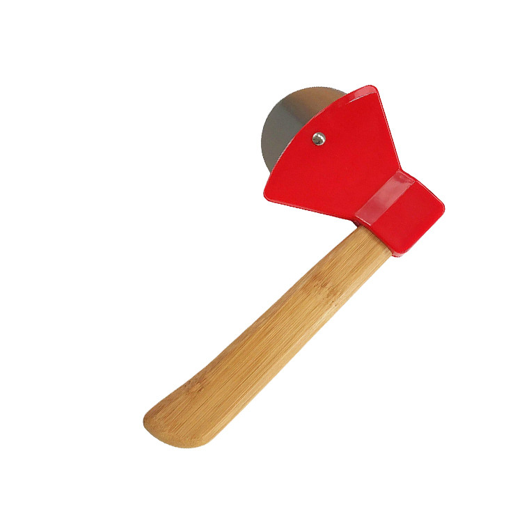 HAC1778 Axe Shaped Pizza Cutter with Rotating Blade