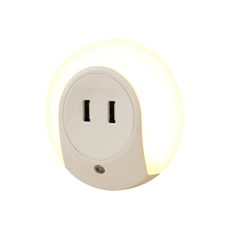 ELC1118 Double Port USB Charger with Wall Light