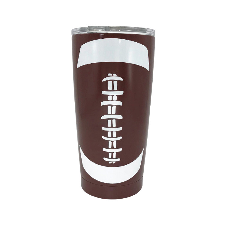 HAR1326 20 Oz Football Drinking Tumbler