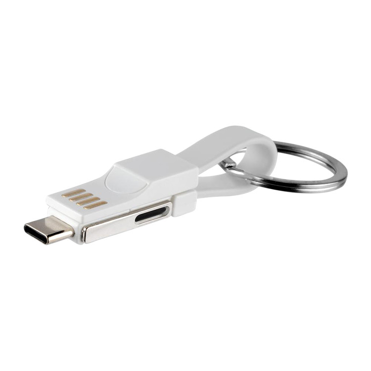 ELC1334  3-in-1 USB Cable Cord Keyring