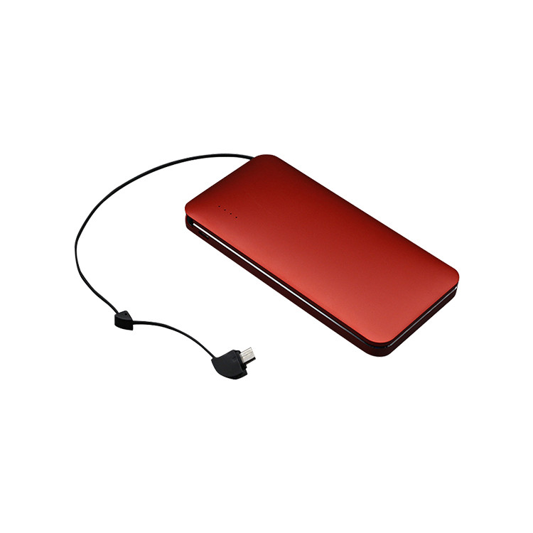 ELP1314 10000mAh Power Bank with Retractable Charging Cable