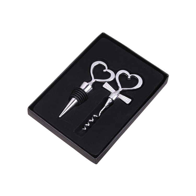 HAO1362 Wedding Gift Corkscrew Stopper Set