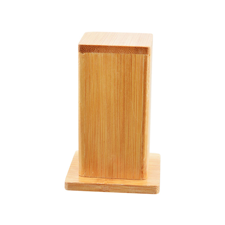 HAD1384 Square Shaped Bamboo Toothpick Holder