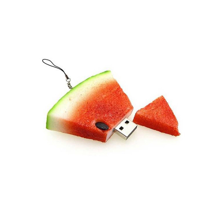 ELS1138 Watermelon Silicone USB Flash Drive 2GB