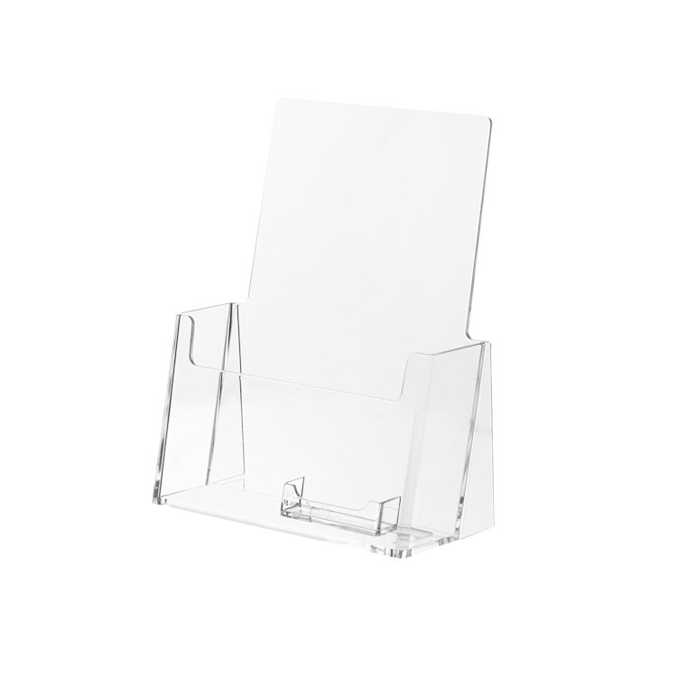 FPM1407 A4 Brochure Display Case with Business Card Holder