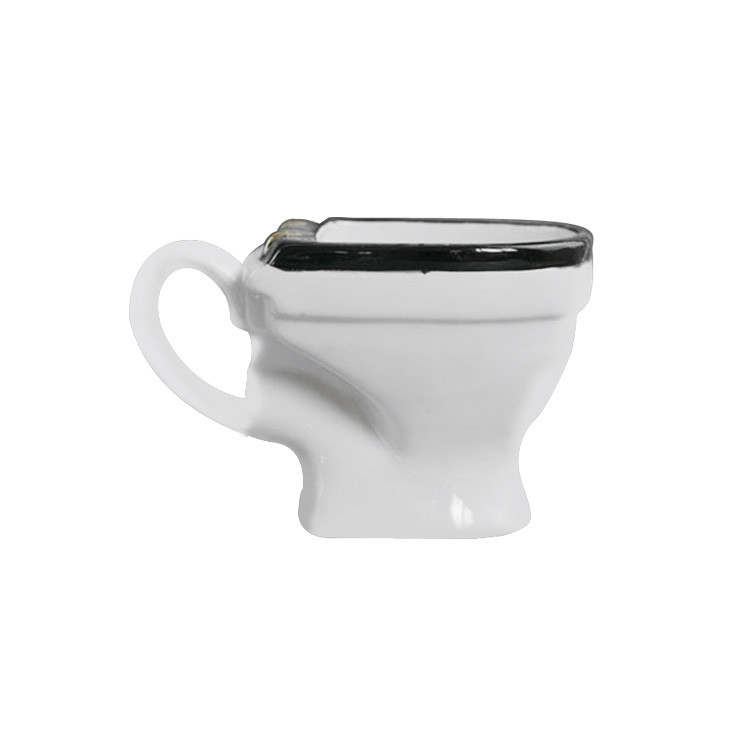 HAR1402 Toilet Shape White Ceramic Mug