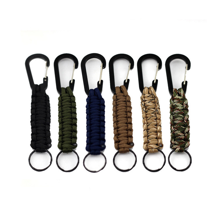 SUC1649 Outdoor Survival Rope Woven Keychain