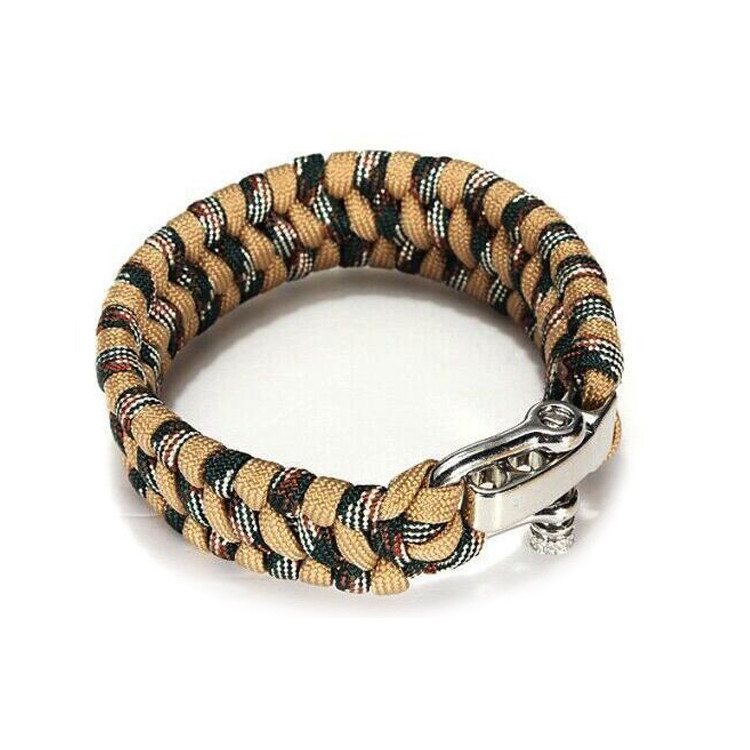 SUC1626 Outdoor U Shackle Braiding Bracelet