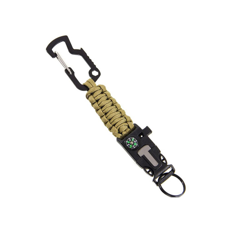SUC1632 Outdoor Mountaineering Emergency Hand Rope Key Ring