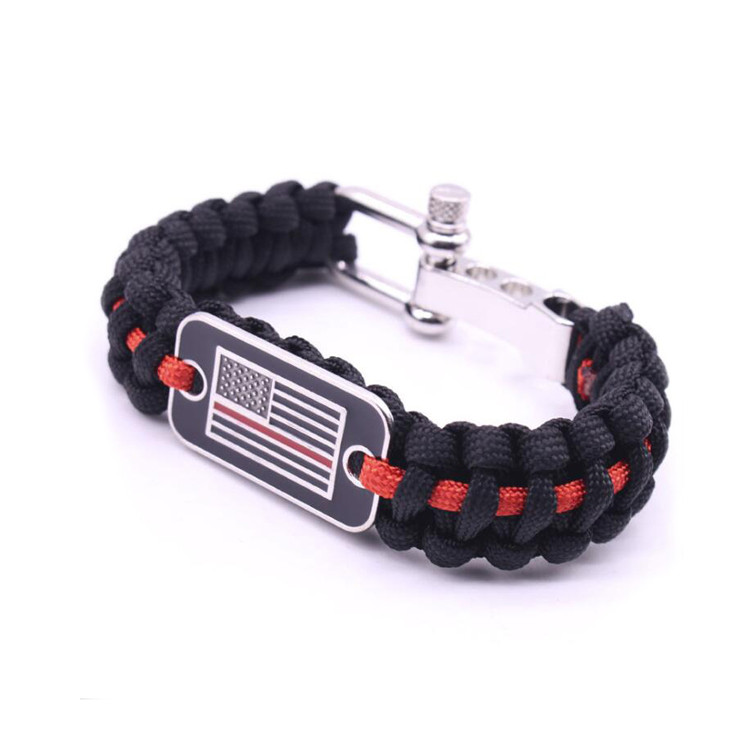 SUC1642 Outdoor Mulitifunctional National Flag Bracelet