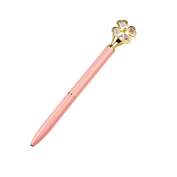 FPP1529 Crystal Clover Steel Ballpoint Pen