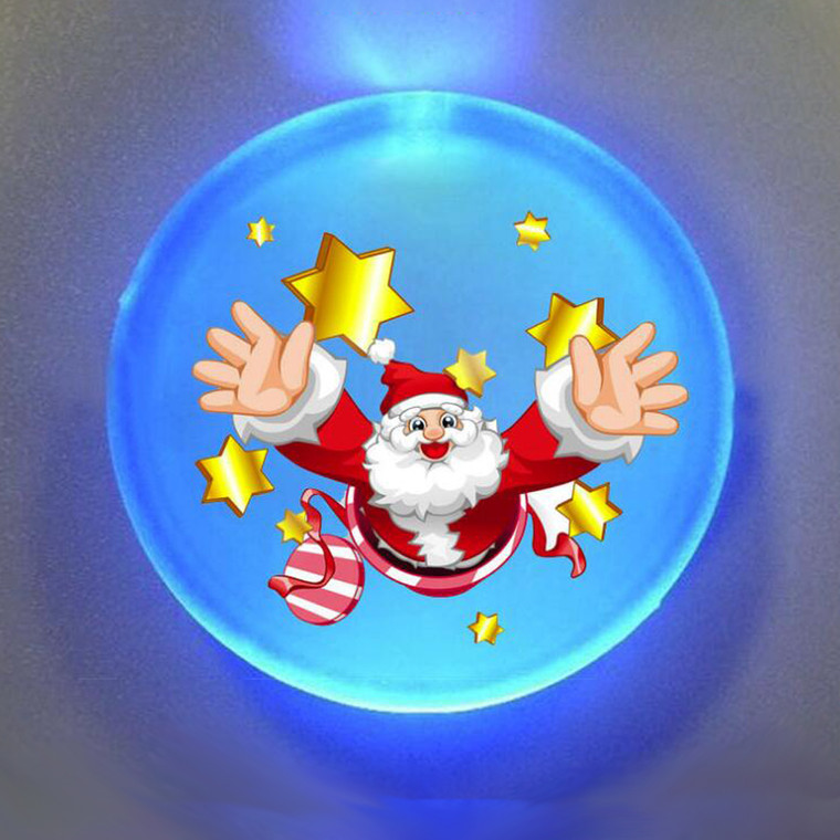 FPM1456 Round Shape PS Emitting Badge with 4 Colors LED Light