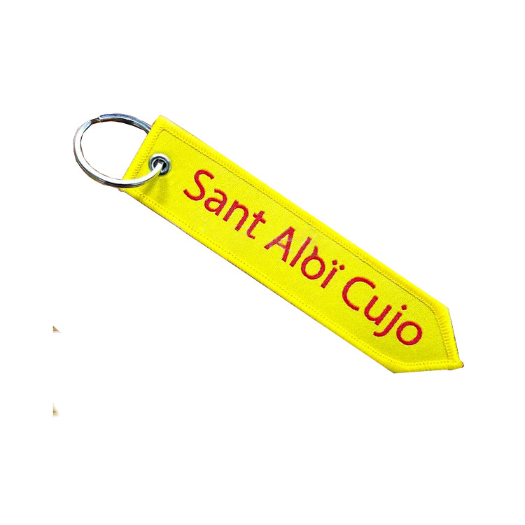 FPM1443 Embroidered Woven Keychain