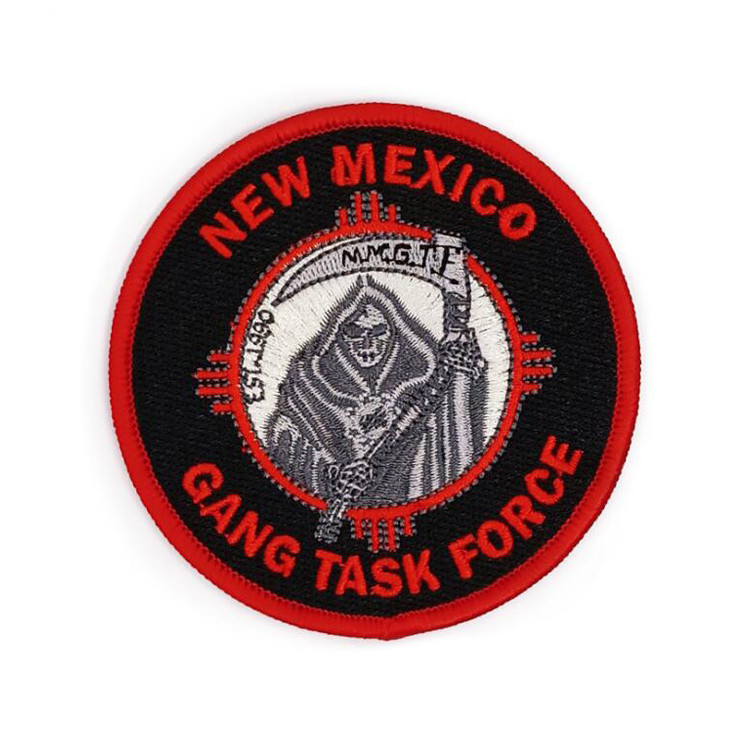 FPM1446 Round Woven Embroidered Patch