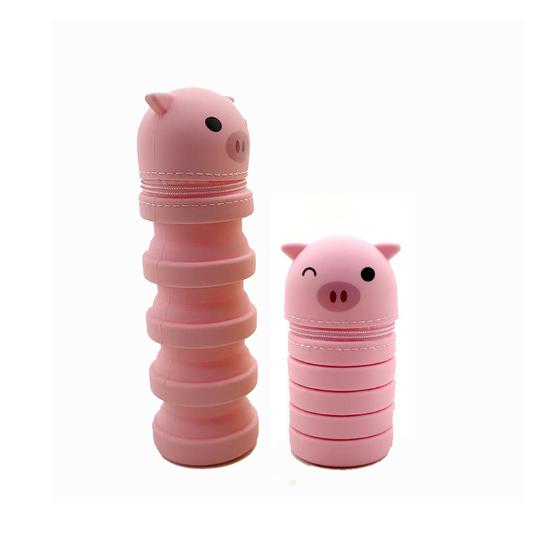 OFF2014 Cartoon Animal Telescopic Silicone Pen Holder