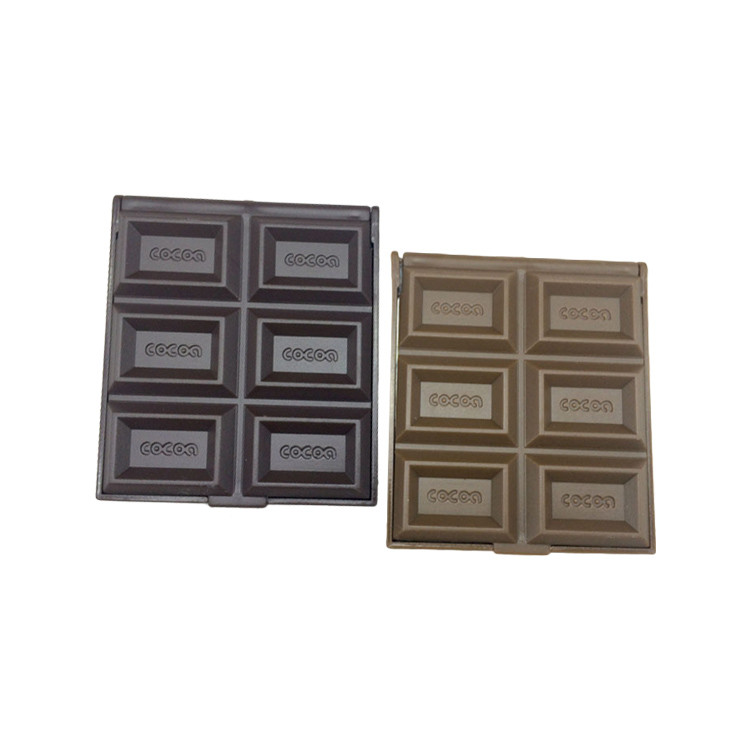 MOR2013 Chocolate Shape Plastic Mirror Comb Set
