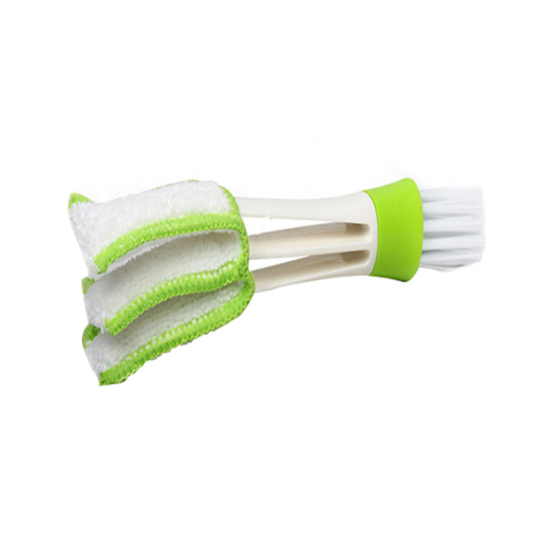 HOM2175 Car Air Conditioner Air Outlet Cleaning Brush Dashboard Dust Removal Brush Soft hair Brush Double Head Brush