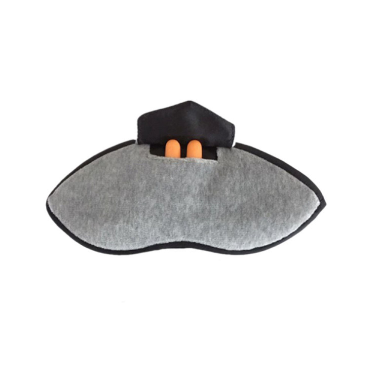 HOM2207 Thickened Blackout Cotton Eye Mask With 2 Earplugs