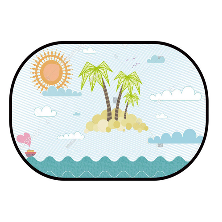 HOM2214 Cartoon PVC Car Window Shade Cloth
