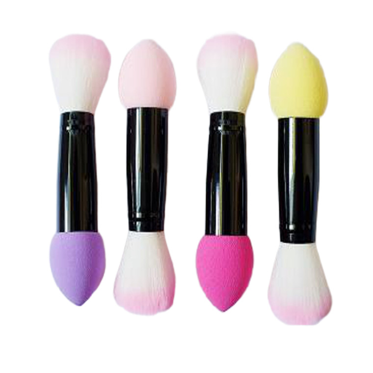 MOR2083 Portable Double Head Aluminum Tube Blush Brush