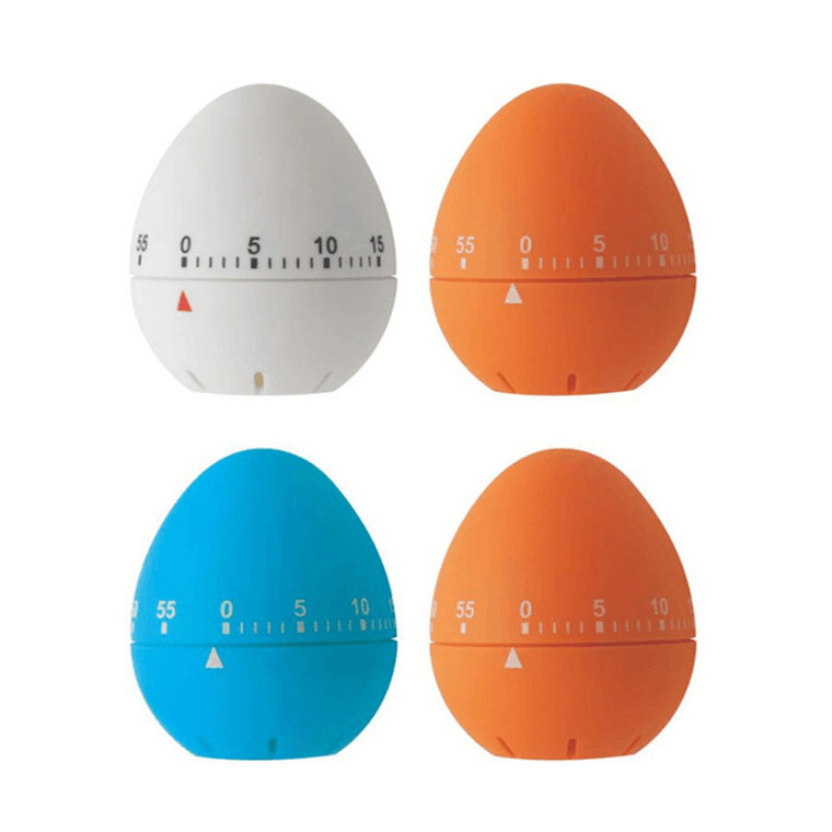 HOM3004 Lovely Egg Shape ABS Mechanical Timer