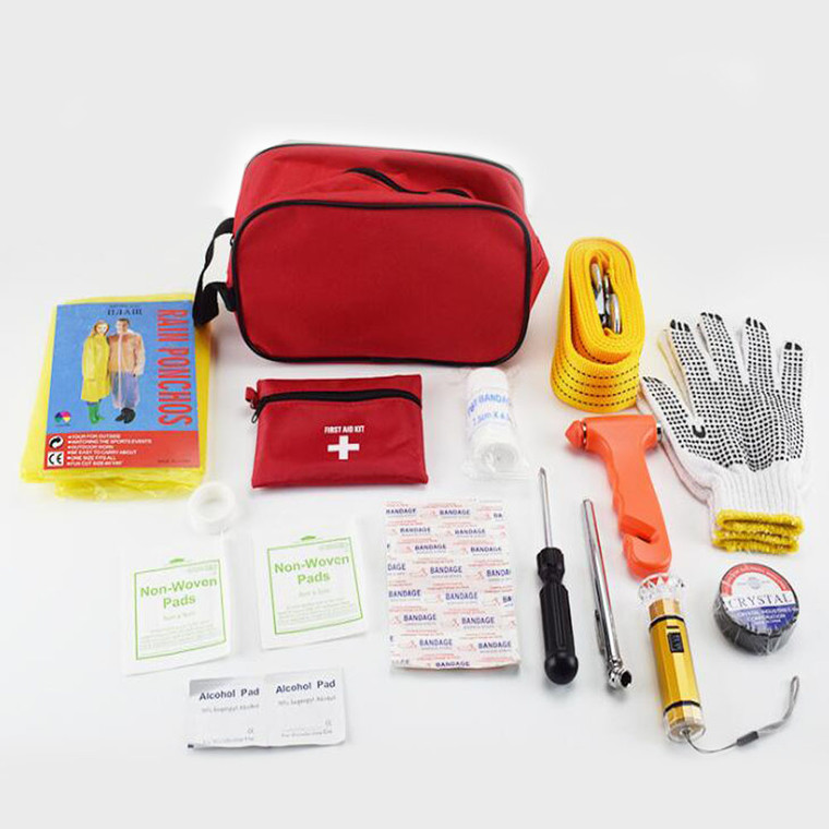 SPO3039 14 Pieces Essential Car Emergency Kit