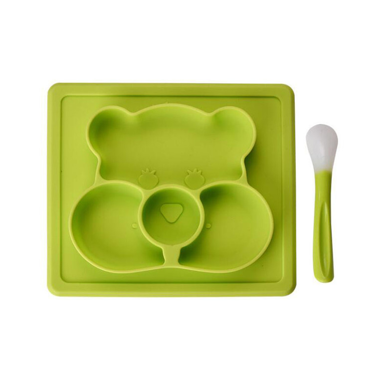 HOM3175 Children's Cartoon Silicone Sucker Lunch Box