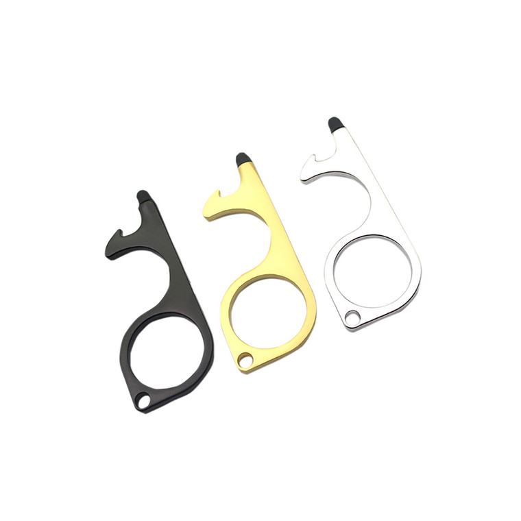 MOR3126 Zinc Alloy Silicone Head Contactless Keychain Door Opener