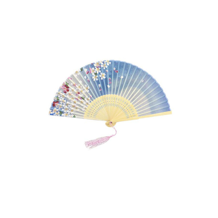 MOR3151 Women's Foldable Hand Fan with Hollow Out Ribs