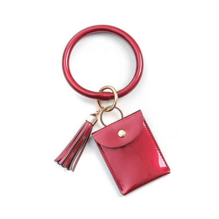 HOM3389 Portable Keychain Bracelet with Tassel