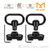 AR15/AR10 Rotatable & Lockable M-Lok sling mount 1.25” push button QD (2pcs)
