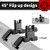 45 Degree Offset Flip Up Iron Sights Rapid Transition Front and Rear Backup Sights