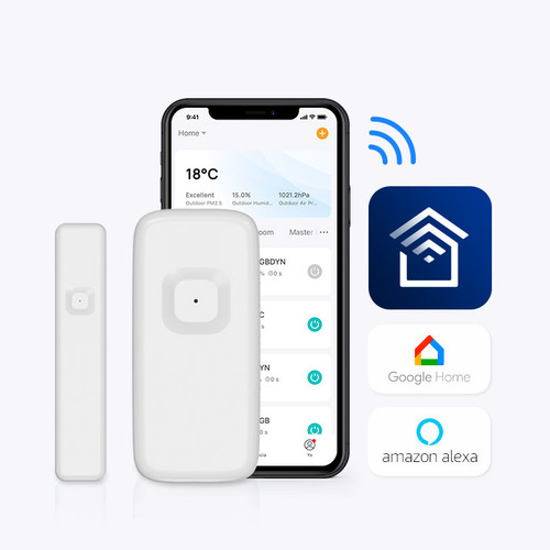 Leona Smart Home Door Sensor compatible with Aleza and Google Home