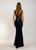 Gatsby romance Black Beaded Straps Lace Dress with StrappyBack