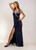 Gatsby romance Black Beaded Straps Lace Dress with StrappyBack
