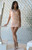 Atina Collection Cream White One Shoulder cocktail dress 