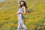 Atina Luxe Hand Crafted Stripes and flower maxi dress