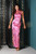 Atina Luxe Pink Lady Shanghai Qipao with flower appliqués (Custom Made)