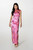 Atina Luxe Pink Lady Shanghai Qipao with flower appliqués (Custom Made)