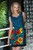 Atina Luxe Teal zebra flower sleeveless shift dress